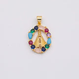 18K Gold PVD Christian religious charm - Tarnish Resistant