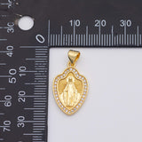 18K Gold PVD Saint Jesus christian charm - Tarnish Resistant
