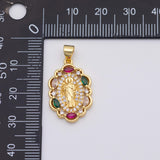 18K Gold PVD Jesus Mary Christian charm - Tarnish Resistant