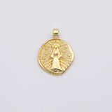 18K Gold PVD Jesus Mary Christian charm - Tarnish Resistant
