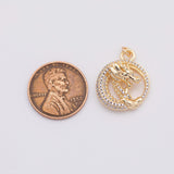 18K Gold PVD 3D Dragon charm - Tarnish Resistant