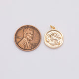 18K Gold PVD Chinese Dragon charm - Tarnish Resistant