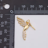 18K Gold PVD Hummingbird charm - Tarnish Resistant