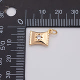 18K Gold PVD Cy Wrapper Charm - Tarnish Resistant