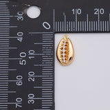 18K Gold PVD Puka Shell Ocean Beach Charm - Tarnish Resistant