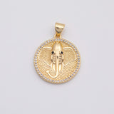 18K Gold PVD Elephant Charm - Tarnish Resistant