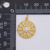 18K Gold PVD Opal Charm - Tarnish Resistant