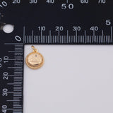 18K Gold PVD 10mm Fire Scene Round Burning Element - Tarnish Resistant