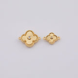 18K Gold PVD 14k Charm Charms Flower 10mm 14mm Pendant with s - Tarnish Resistant