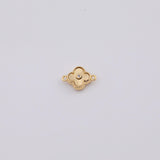 18K Gold PVD 14k Charm Charms Flower 10mm 14mm Pendant with s - Tarnish Resistant