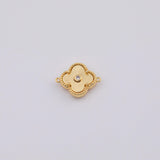 18K Gold PVD 14k Charm Charms Flower 10mm 14mm Pendant with s - Tarnish Resistant
