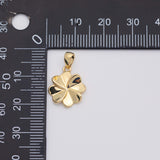 18K Gold PVD Four Leaf Clover- 12mm 22k charms pendant charms - Tarnish Resistant