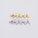 18K Gold pvd Mama charm - Tarnish Resistant