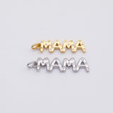 18K Gold PVD Mama charm - Tarnish Resistant