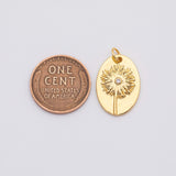 18K Gold PVD Delion charm - Tarnish Resistant