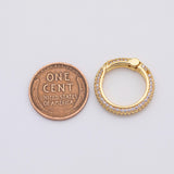 18K Gold PVD Carabiner push clasp - Tarnish Resistant