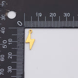 18K Gold PVD Lightning charm - Tarnish Resistant