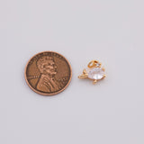 18K Gold PVD Whale fish charm - Tarnish Resistant