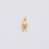 18K Gold PVD Peace sign h sign charm - Tarnish Resistant