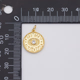 18K Gold PVD Evil eye charm - Tarnish Resistant