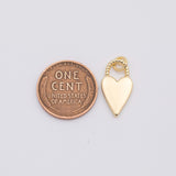 18K Gold PVD Heart charm - Tarnish Resistant