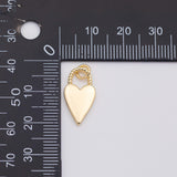 18K Gold PVD Heart charm - Tarnish Resistant