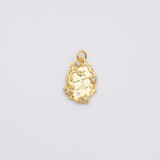 18K Gold PVD Wreath charm love you wildly charm - Tarnish Resistant