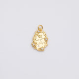18K Gold PVD Wreath charm love you wildly charm - Tarnish Resistant