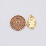 18K Gold PVD Wreath charm love you wildly charm - Tarnish Resistant