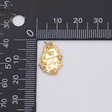 18K Gold PVD Wreath charm love you wildly charm - Tarnish Resistant