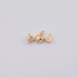 18K Gold PVD Cy wrapper charm - Tarnish Resistant
