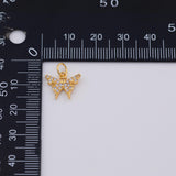 18K Gold PVD Butterfly charm - Tarnish Resistant