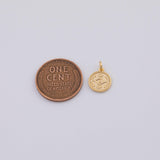 18K Gold PVD Evil eye charm - Tarnish Resistant