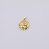18K Gold PVD Evil eye Sunburst Star charm - Tarnish Resistant
