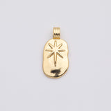 18K Gold PVD North Star charm - Tarnish Resistant