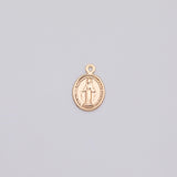 18K Gold pvd Jesus Mary Christian charm - Tarnish Resistant