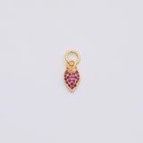 18K Gold PVD Carot fruit charm - Tarnish Resistant