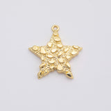 18K Gold PVD Star charm - Tarnish Resistant