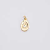18K Gold PVD Sea shell nautilus charm - Tarnish Resistant