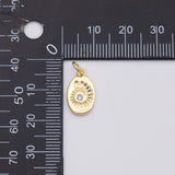 18K Gold PVD Sea shell nautilus charm - Tarnish Resistant