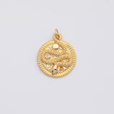 18K Gold PVD Snake charm - Tarnish Resistant