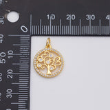 18K Gold PVD Tree of life charm - Tarnish Resistant