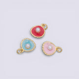 18K Gold PVD Pearls Shells charm - Tarnish Resistant