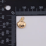 18K Gold pvd Ladybug Charm 10x12mm Insect Animal N1758 - Tarnish Resistant