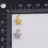 18K Gold PVD 9mm mini starfish star fish ocean animal add-on charm | n1769 22K - Tarnish Resistant