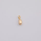18K Gold PVD Eggplant fruit charm - Tarnish Resistant