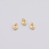 18K Gold PVD Heart charm - Tarnish Resistant