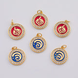18K Gold PVD Elements charm - Tarnish Resistant