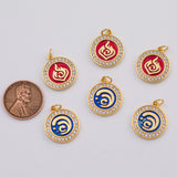 18K Gold PVD Elements charm - Tarnish Resistant