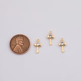 18K Gold PVD Key charm - Tarnish Resistant